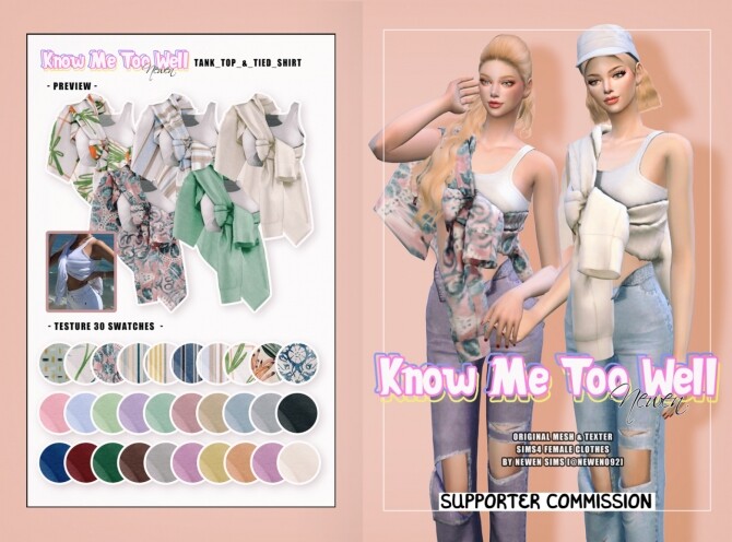 Sims 4 Know Me Too Well Collection at NEWEN