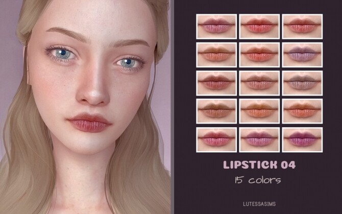 Sims 4 Lipstick 04 at Lutessa