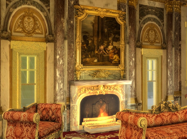 Sims 4 Versailles Battle Room Wall set at Anna Quinn Stories