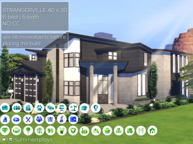 Sims 4 Modern Family Home by Summerr Plays at TSR