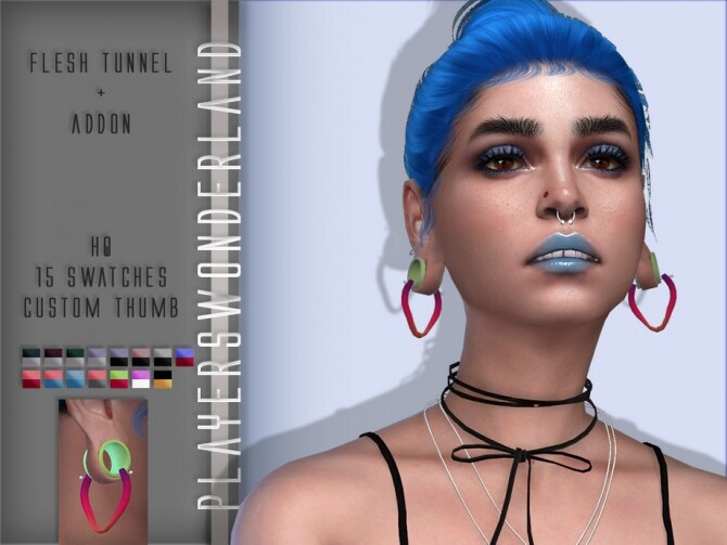 Sims 4 Flesh tunnel + Addon by PlayersWonderland at TSR