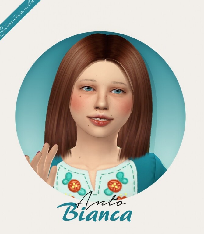 Sims 4 Anto Bianca Hair Kids Version at Simiracle