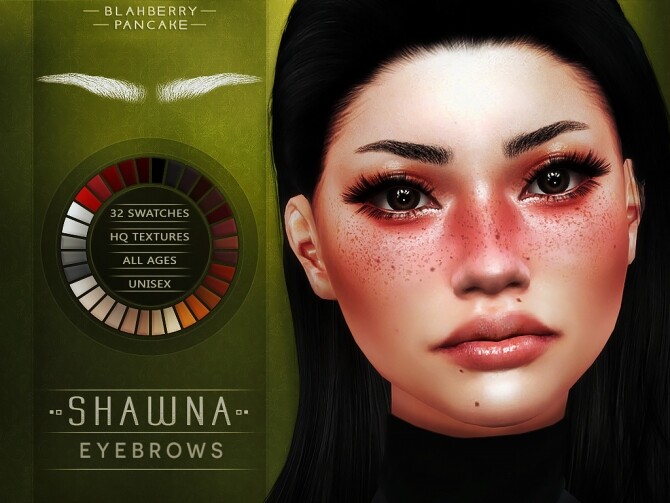 Sims 4 Shawna eyebrows at Blahberry Pancake