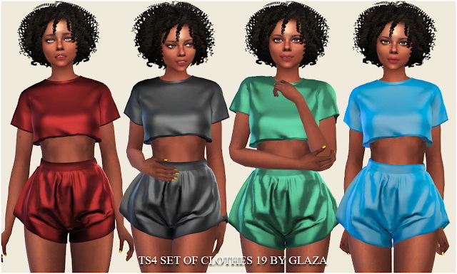 Sims 4 SET OF CLOTHES 19 at All by Glaza