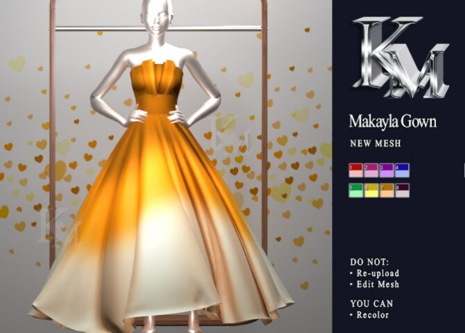 Sims 4 Makayla Gown at KM