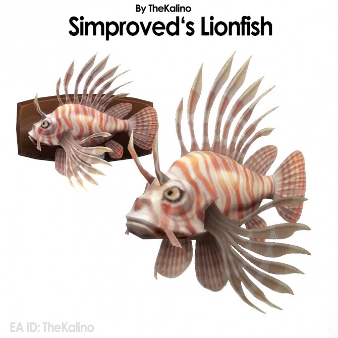 Sims 4 Simproved’s Lionfish at Kalino
