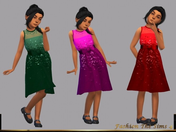 Sims 4 Dress Isa by LYLLYAN at TSR