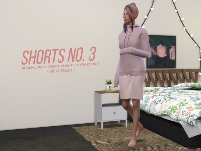 Sims 4 Long shorts by Alexa Catt at TSR