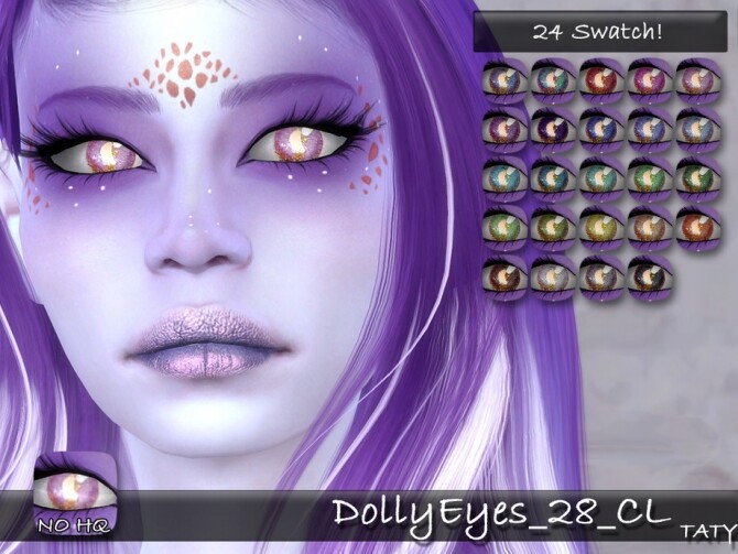 Sims 4 Dolly Eyes 28 CL by tatygagg at TSR