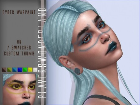 Cyberpunk Makeup by PlayersWonderland at TSR