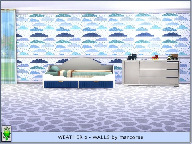 Sims 4 Weather walls by marcorse at TSR