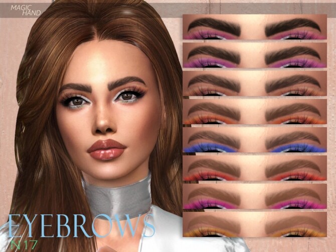 Sims 4 Eyebrows N17 by MagicHand at TSR