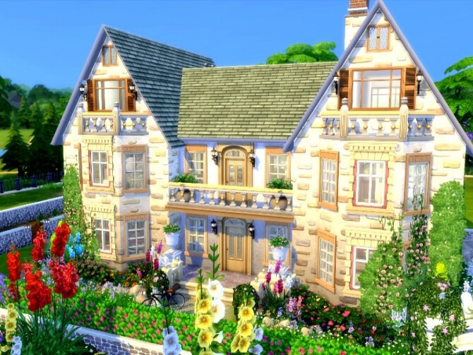 Sims 4 Countess House by GenkaiHaretsu at TSR