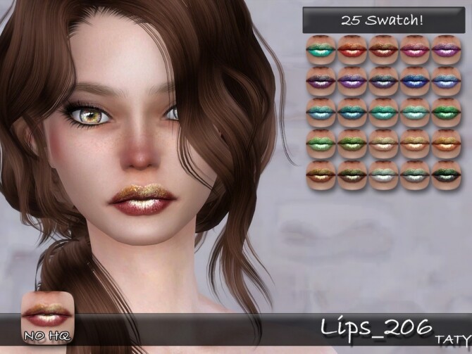 Sims 4 Lips 206 by tatygagg at TSR