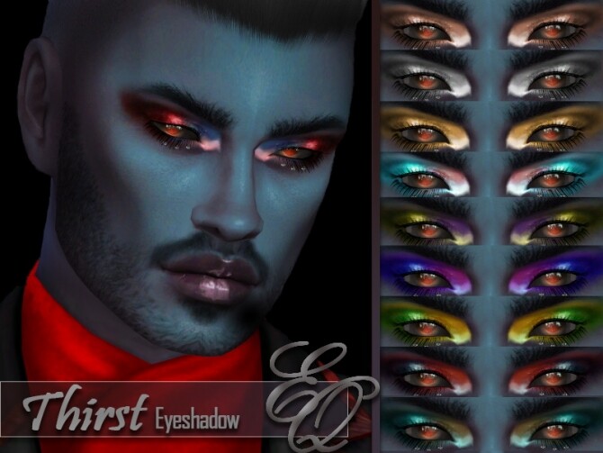 Sims 4 Thirst Eyeshadow by EvilQuinzel at TSR