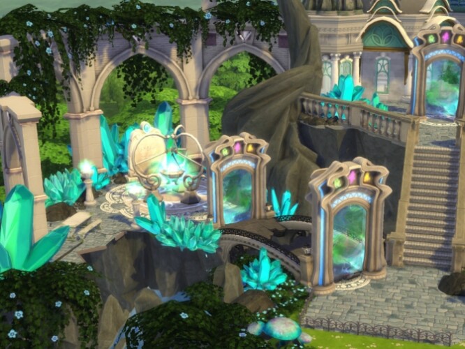 Magical Flying Castle By Virtualfairytales At Tsr Sims 4 Updates