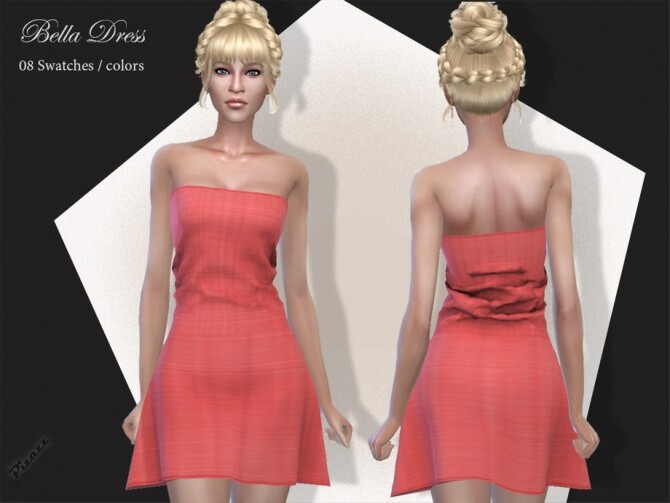 Sims 4 Tina Dress by pizazz at TSR