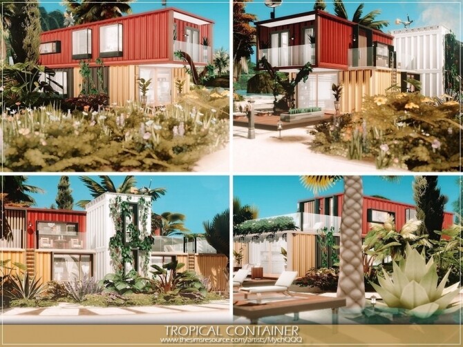 Sims 4 Tropical Container by MychQQQ at TSR