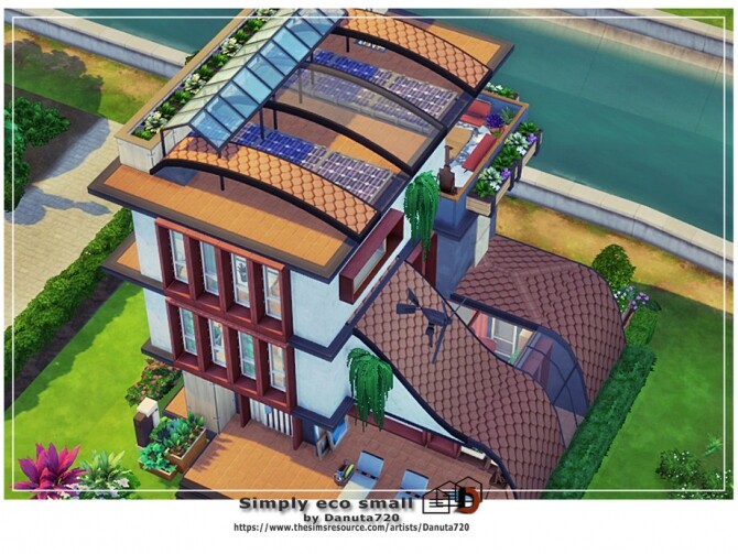 Sims 4 Simply eco small house by Danuta720 at TSR