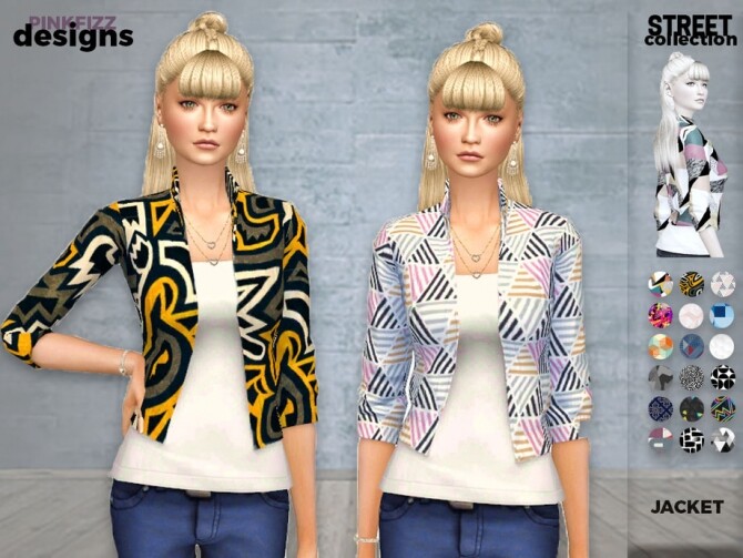 Sims 4 Street Jacket PF141 by Pinkfizzzzz at TSR