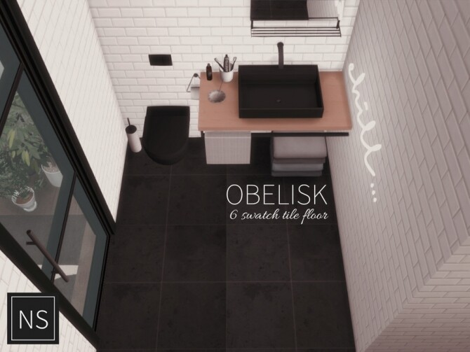 Sims 4 Obelisk Tile Floor by Networksims at TSR