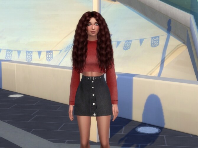 Sims 4 April Starks by Mini Simmer at TSR