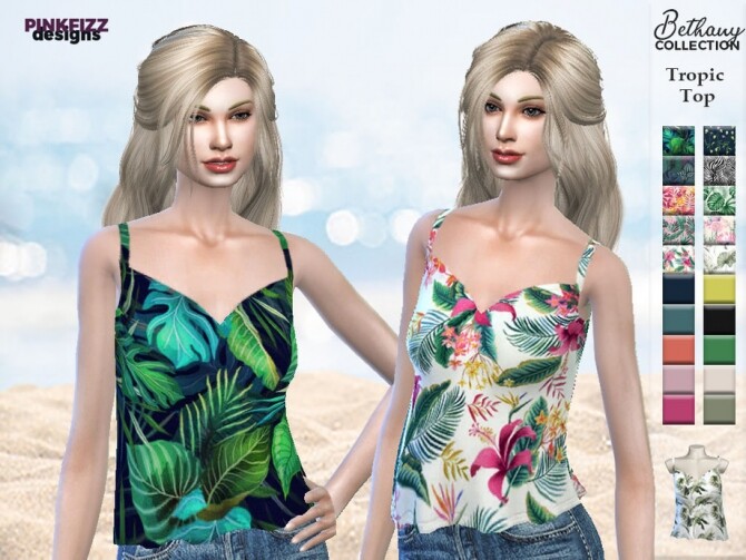 Sims 4 Bethany Tropic Top PF127 by Pinkfizzzzz at TSR