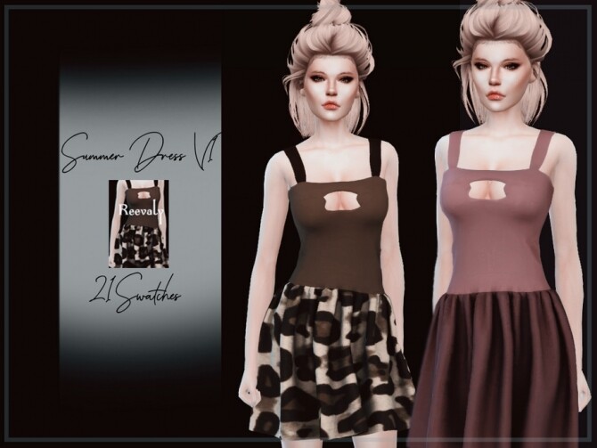 Sims 4 Summer Dress V1 by Reevaly at TSR