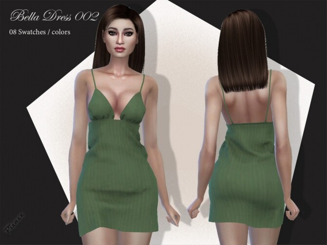 Sims 4 Bella Dress 002 by pizazz at TSR