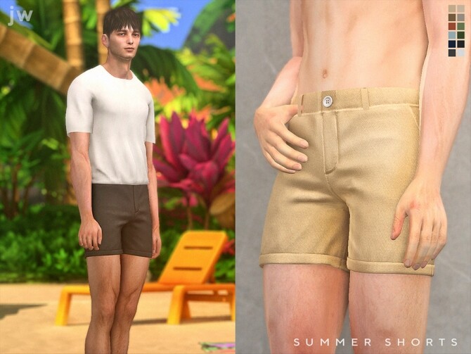 Sims 4 Summer Shorts by  jwofles sims at TSR