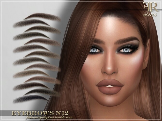 Sims 4 FRS Eyebrows N12 by FashionRoyaltySims at TSR