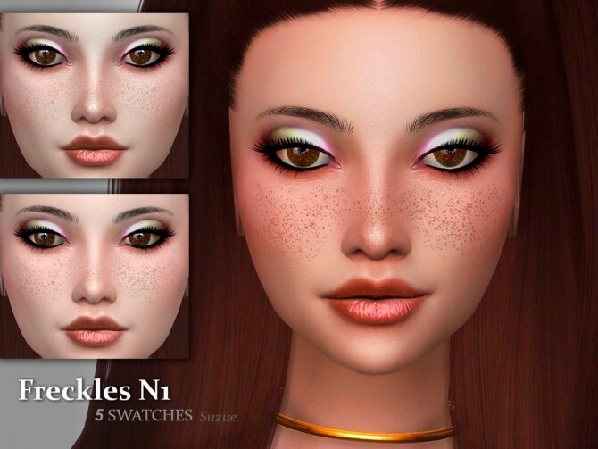 Sims 4 Freckles N1 by Suzue at TSR
