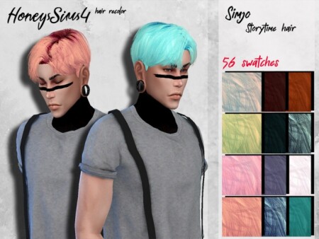 Simjo Storytime male hair recolor by HoneysSims4 at TSR