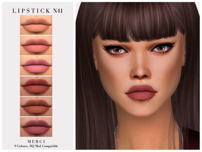 Sims 4 Lipstick N41 by Merci at TSR