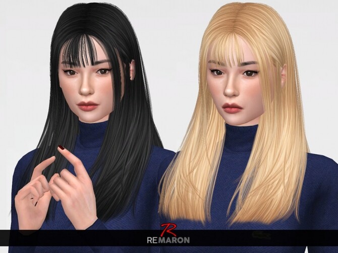 Sims 4 Kiana Hair Retexture by remaron at TSR