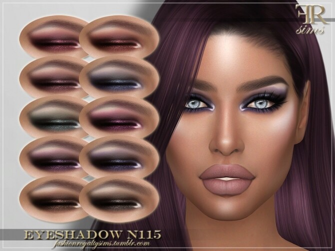 Sims 4 FRS Eyeshadow N115 by FashionRoyaltySims at TSR