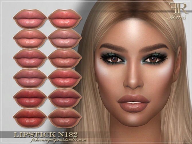 Sims 4 FRS Lipstick N182 by FashionRoyaltySims at TSR