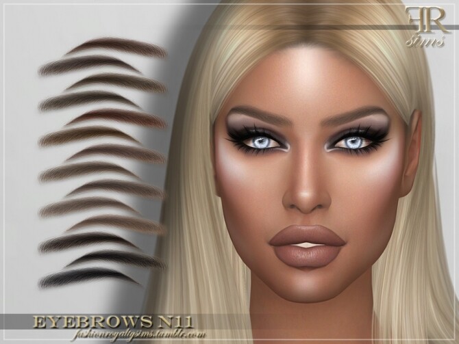 Sims 4 FRS Eyebrows N11 by FashionRoyaltySims at TSR