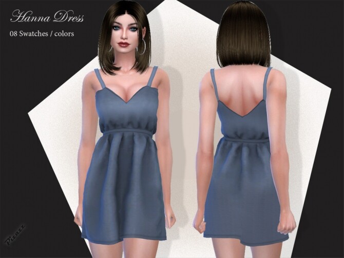 Sims 4 Hanna Dress by pizazz at TSR