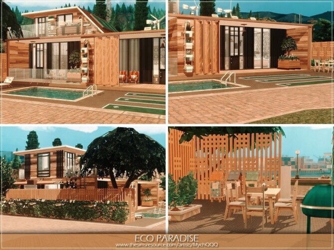 Sims 4 Eco Paradise by MychQQQ at TSR