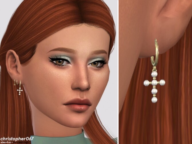 Sims 4 Holy Earrings by christopher067 at TSR