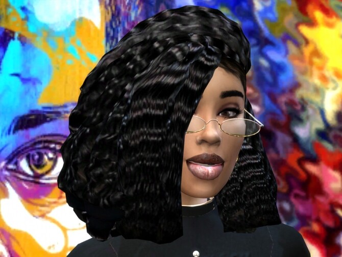 Sims 4 Crimped Wavy Hair by drteekaycee at TSR