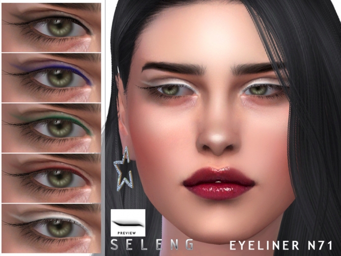 Eyeliner N71 by Seleng at TSR » Sims 4 Updates