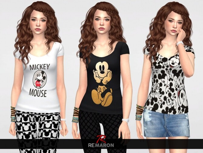 Sims 4 Shirt for Women 01 by remaron at TSR