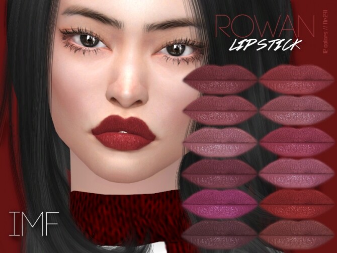 Sims 4 IMF Rowan Lipstick N.271 by IzzieMcFire at TSR
