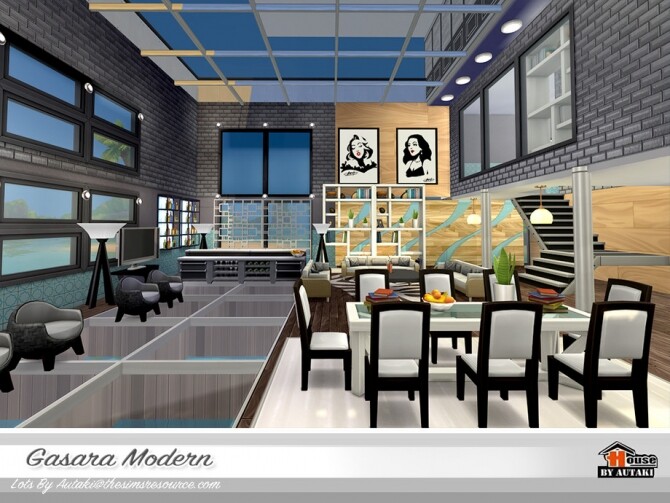 Sims 4 Gasara Modern Home NoCC by autaki at TSR