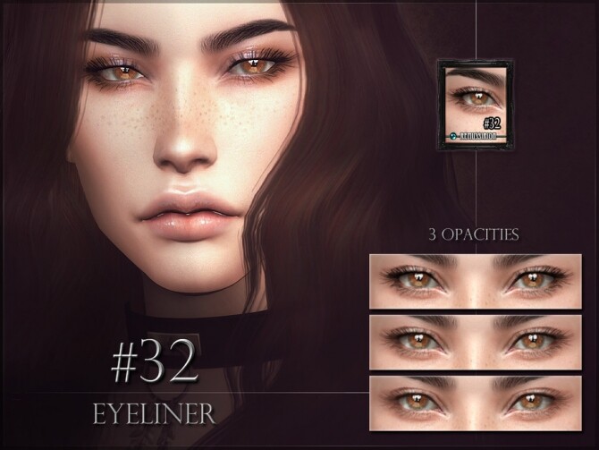 Sims 4 Eyeliner 32 Lashes by RemusSirion at TSR
