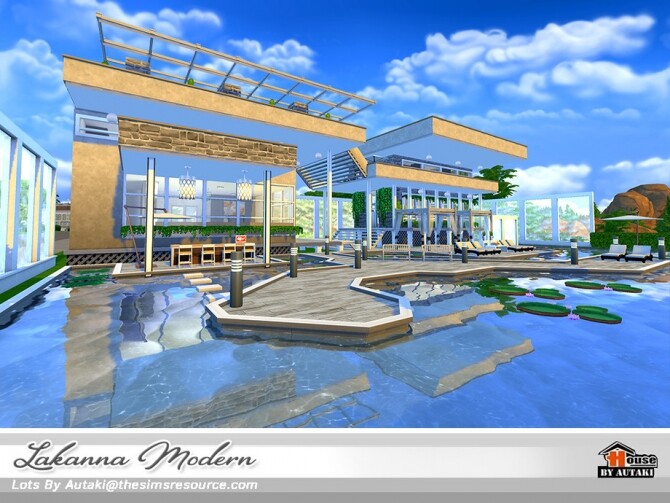 Sims 4 Lakanna Modern House by autaki at TSR