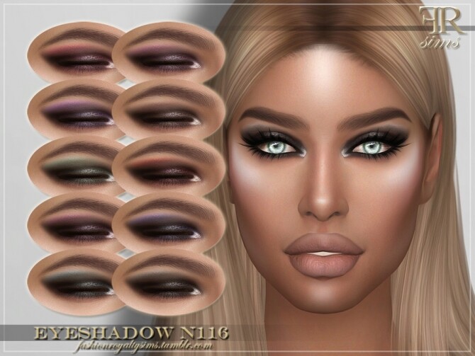 Sims 4 FRS Eyeshadow N116 by FashionRoyaltySims at TSR