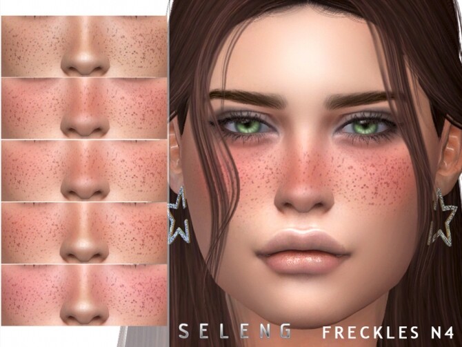 Sims 4 Freckles N4 by Seleng at TSR